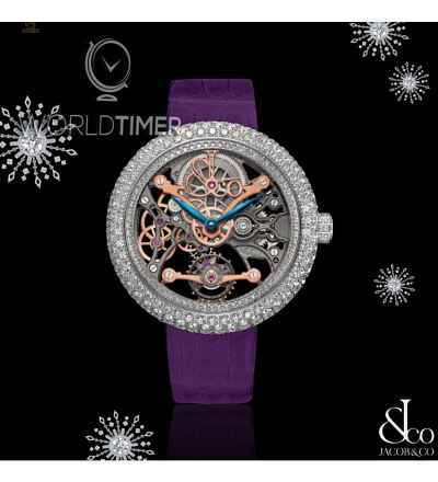 Jacob & Co. 捷克豹 [NEW][LIMITED 101 PIECE] Brilliant Skeleton Jewelry White Gold BS531.30.RD.CB.A (Retail:HK$754,100)