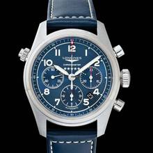 Thumbnail von Longines Spirit L38204930 - Spirit Chronograph Stainless Steel Automatic Blue Dial Men's Watch </h1>
