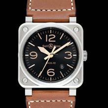 Thumbnail von Bell & Ross BR 03-92 Steel BR0392-GH-ST/SCA - Instruments BR 03-92 Golden Heritage Black Dial Men's Watch </h1>