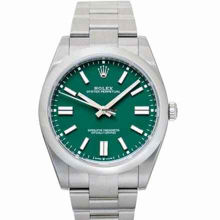  Rolex Oyster Perpetual 41 124300-0005 - Oyster Perpetual 41 Automatic Green Dial Men's Watch </h1> 