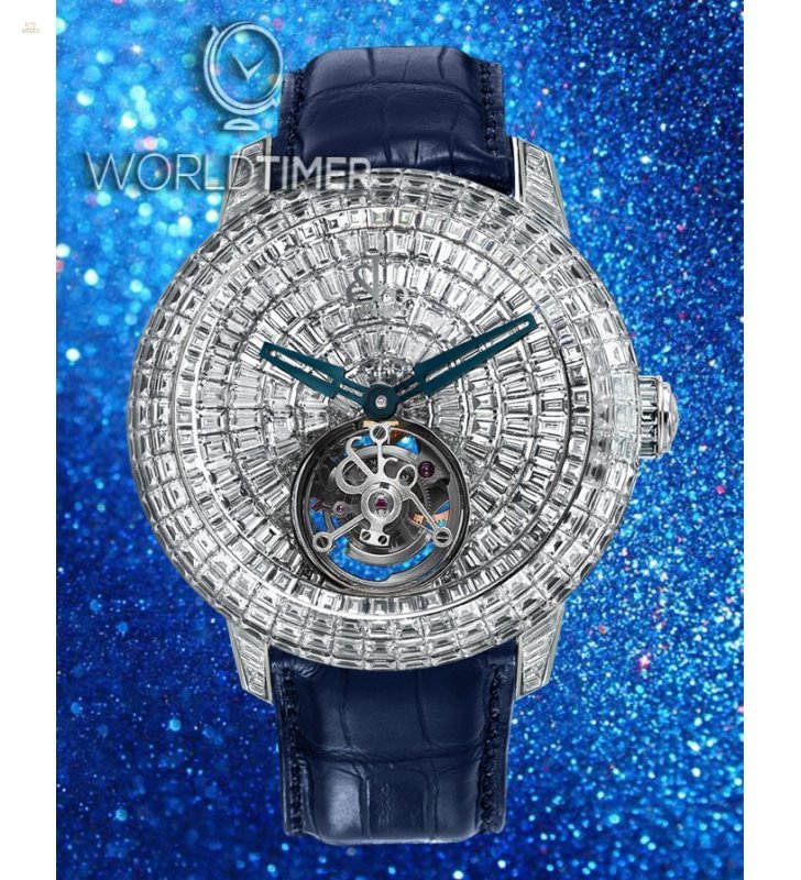 Jacob & Co. 捷克豹 [NEW][LIMITED 18 PIECE] Caviar Tourbillon White Gold CV201.30.BD.BD.A (Retail:HK$8,590,500)