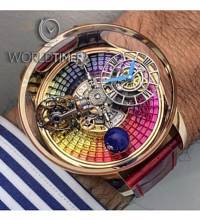 Thumbnail von Jacob & Co. 捷克豹 [NEW][UNIQUE] Astronomia Tourbillon Baguette Rainbow Sapphires AT800.40.BD.UD.A (Retail:CHF 1’000’000)