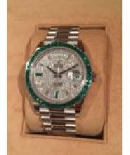 Thumbnail von Rolex [NEW][RARE] 228396TEM Day-Date 40mm Platinum Green Emerald (Retail:EUR 430.000)