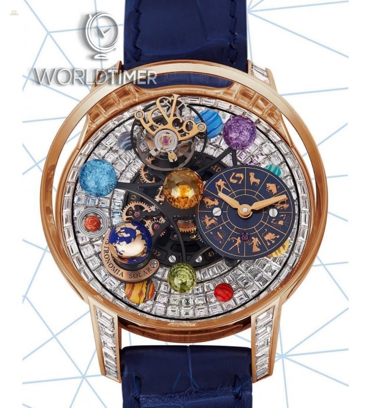 Jacob & Co. 捷克豹 [NEW] Astronomia Solar Baguette Jewellery Planets Zodiac AS910.40.BD.BD.A (Retail:HK$6,864,000)