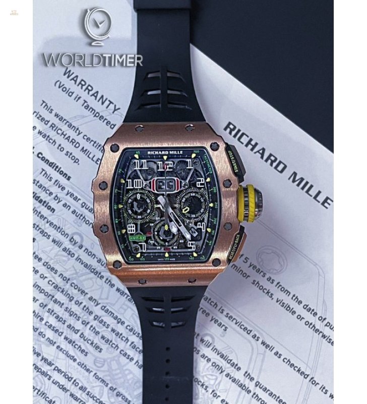 Richard Mille [2019 MINT] RM 11-03 Rose Gold & Titanium Automatic Flyback Chronograph