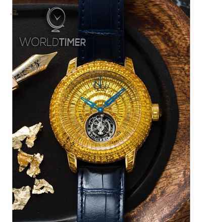 Jacob & Co. 捷克豹 [NEW] Caviar Tourbillon Yellow Sapphire CV201.50.BY.BY.A (Retail:HK$6,000,000)