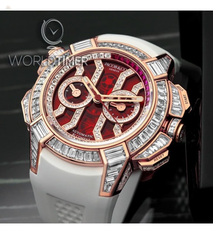 Jacob & Co. 捷克豹 [NEW] EPIC-X Chrono Baguette EC422.40.BW.RD.A (Retail:HK$5,727,000)