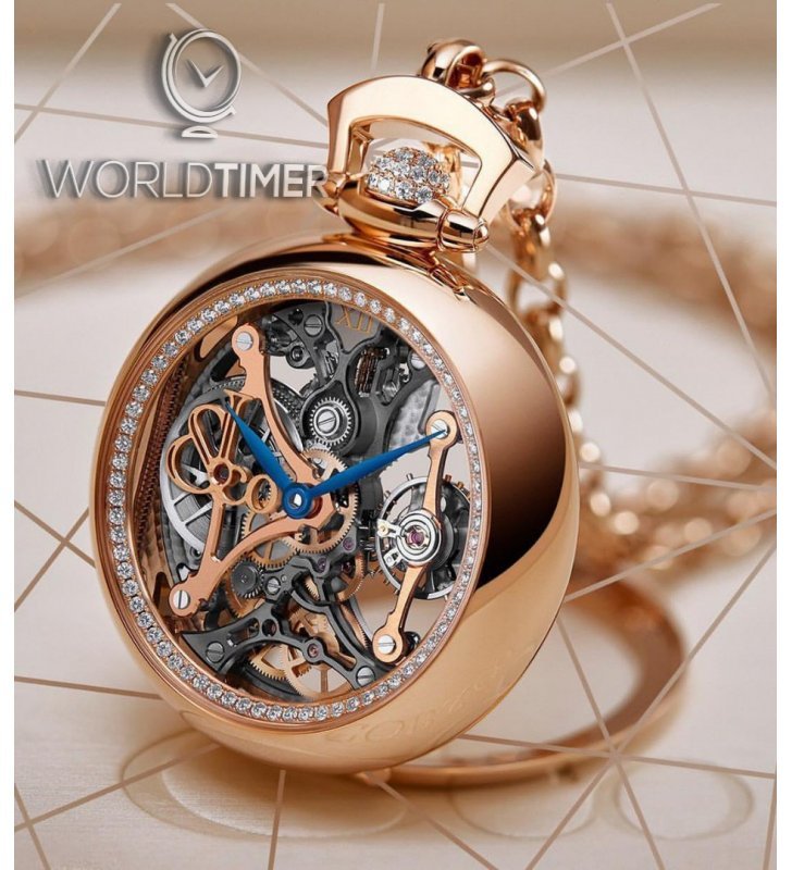 Jacob & Co. 捷克豹 [NEW][LIMITED 101 PIECE] Brilliant Pocket Watch Pendant BS200.40.RD.CB.A (Retail:HK$658,700)