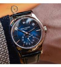 Thumbnail von Patek Philippe [NEW] 5205G-013 Annual Calendar Blue Dial Mens Watch (Retail:HK$359,000)