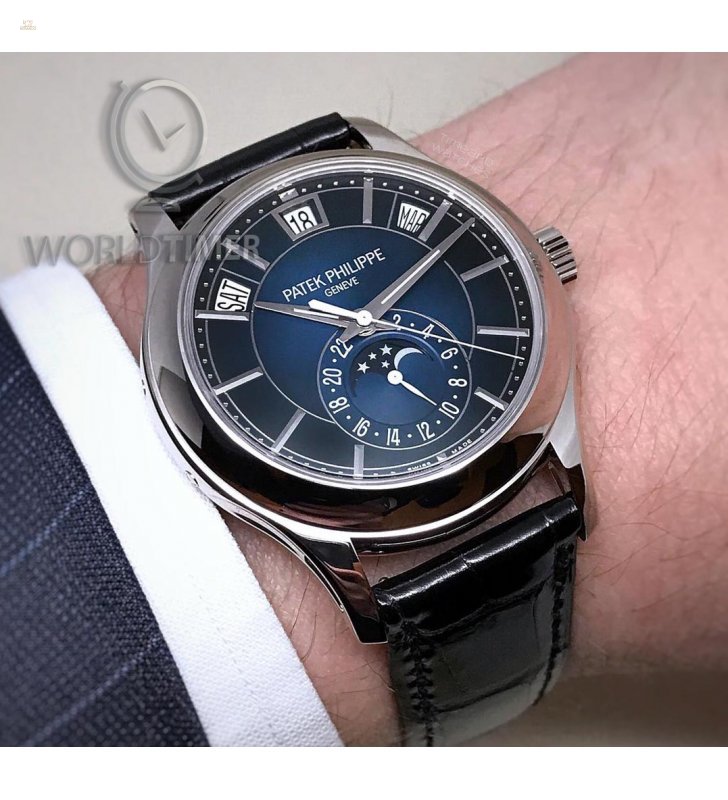 Patek Philippe [NEW] 5205G-013 Annual Calendar Blue Dial Mens Watch (Retail:HK$359,000)