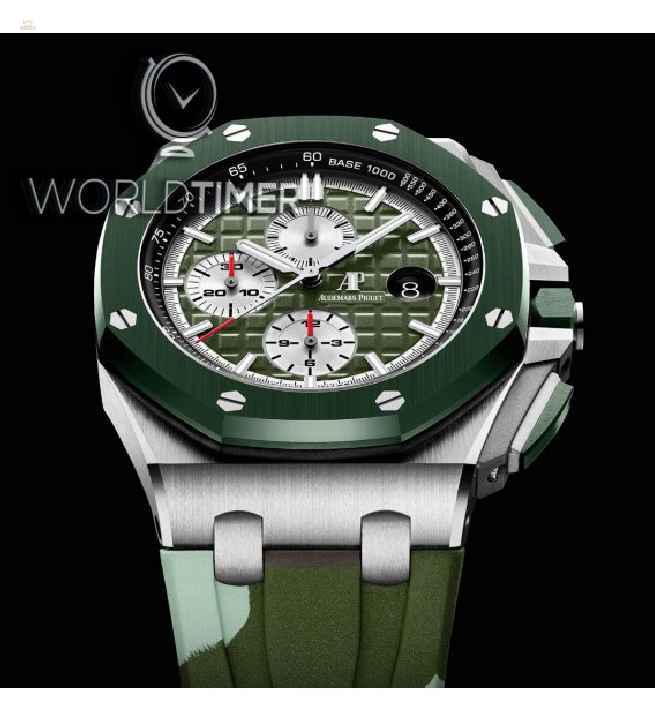 Audemars Piguet [NEW] Stainless Steel Green Camouflage 26400SO.OO.A055CA.01