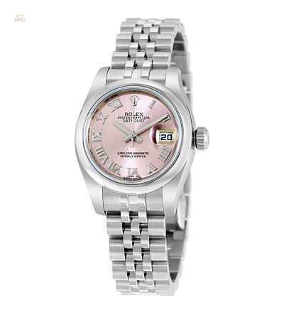 Rolex NEW-全新 Datejust 179160 Pink Salmon Roman Dial 26mm Jubilee Ladies (Retail:HK$46,600)