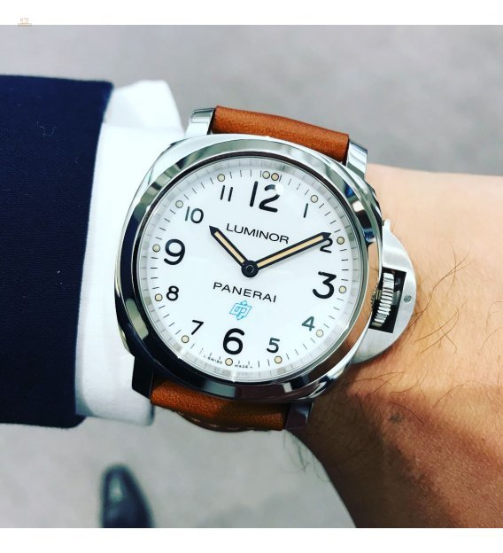 Panerai [NEW] Luminor Base Blue Logo Bianco 3 Days Acciaio PAM 775 (Retail:HK$37,400)