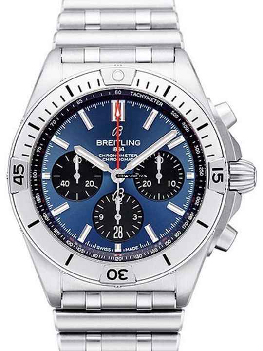  Breitling Chronomat 42 B01 42 Chronograph AB0134101C1A1 Blau </h1> 