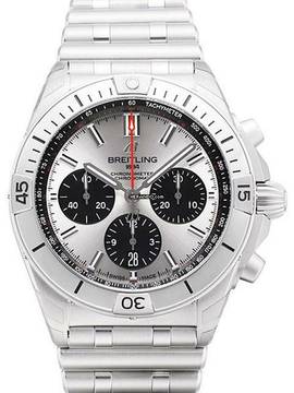  Breitling Chronomat 42 B01 42 Chronograph AB0134101G1A1 Silber </h1> 