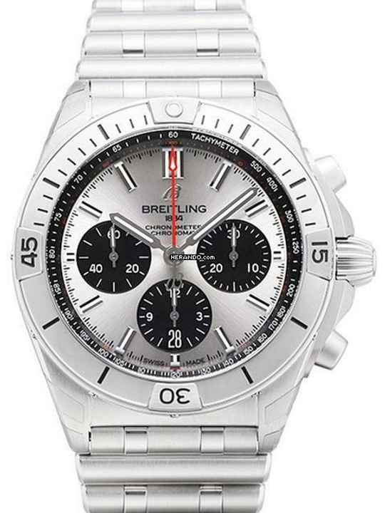  Breitling Chronomat 42 B01 42 Chronograph AB0134101G1A1 Silber </h1> 