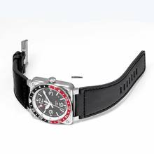 Thumbnail von Bell & Ross BR 03 BR0393-BL-ST/SCA - Instruments BR 03-93 GMT Automatic Black Dial Men's Watch </h1>