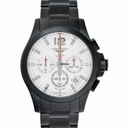  Longines Conquest L37172766 - Conquest VHP Perpetual Chronograph Quartz Silver Dial Men's Watch </h1> 