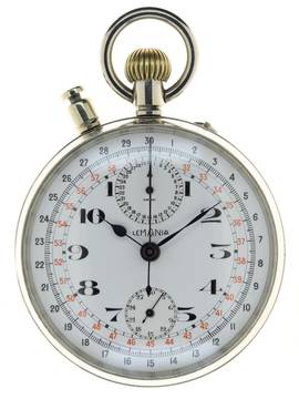  Lemania Gents Pocket Watch Split Second Chronograph Rattrapante </h1> 