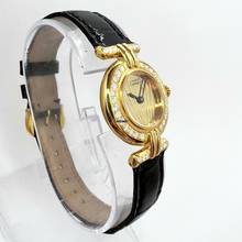 Thumbnail von Cartier VERMEIL COLISÈE Quartz 24mm GP Diamond Watch </h1>