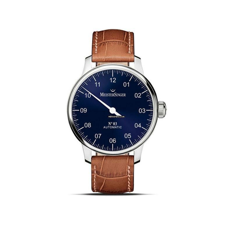  Meistersinger N° 03 No3 Einzeiger Herrenuhr Automatik AM908 