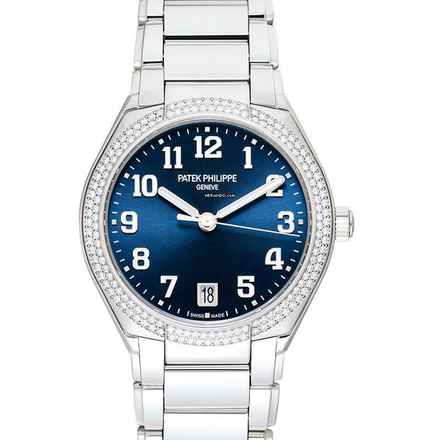  Patek Philippe Twenty~4 7300/1200A-001 - Twenty 4 Automatic Blue Sunburst Dial Diamond Bezel Ladies Watch </h1> 