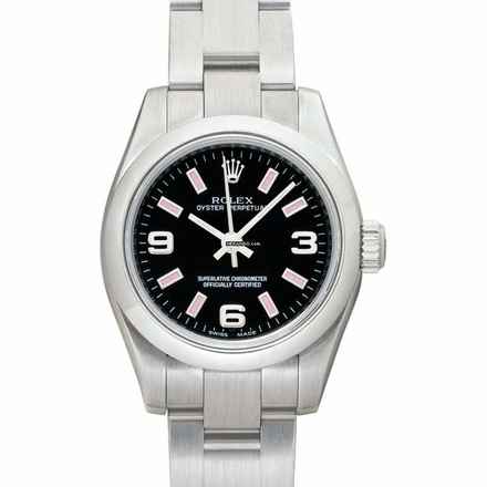  Rolex Oyster Perpetual 26 176200 - Oyster Perpetual Automatic Black Dial Stainless Steel Ladies Watch </h1> 