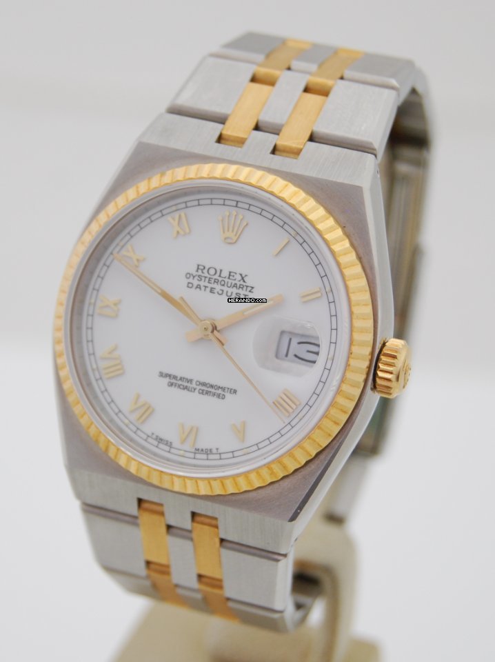 Rolex Datejust Oysterquartz Stahl/Gold NOS aus 1990 Box & Papiere