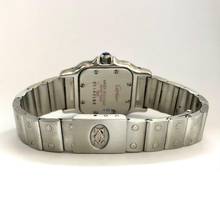 Thumbnail von Cartier Santos Galbée 24mm Quartz Steel 1.21TCW Diamond Watch </h1>