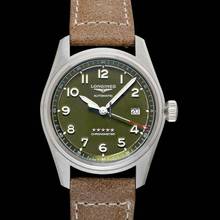 Thumbnail von Longines Spirit L38104032 - Spirit Automatic Green Dial Stainless Steel Men's Watch </h1>