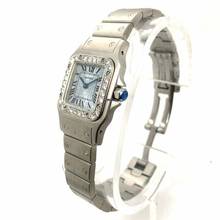 Thumbnail von Cartier Santos Galbée 24mm Quartz New Model Diamond Bezel </h1>