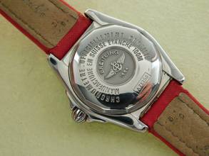 Thumbnail von Breitling Galactic 32 Cockpit Lady / Galactic 32 mit Diamantzifferblatt und neuem original Lederband </h1>