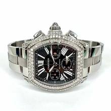 Thumbnail von Cartier Roadster 2618 Automatic 42mm Steel ~5.5TCW Diamond Watch </h1>