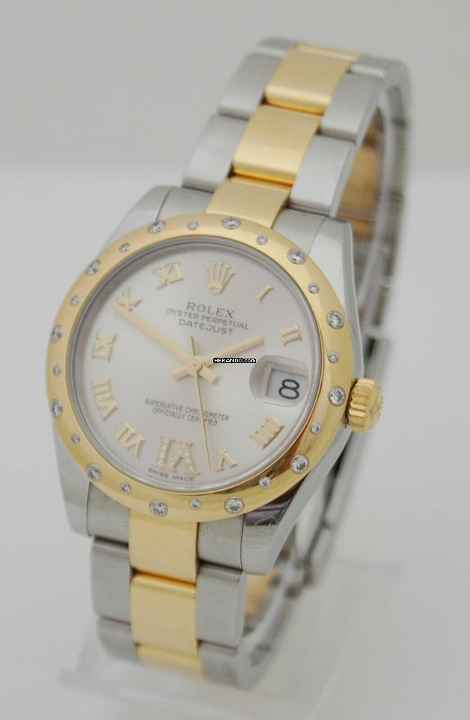  Rolex Datejust 31 Stahl/Gold Diamanten Box & Papiere aus 2016