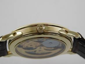 Thumbnail von Omega 18 Karat Gelbgold Vollkalender mit Mondphase Triple Date Moon Automatik v 1973 C.715 </h1>