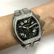 Thumbnail von Cartier Roadster 2618 Automatic 42mm Steel ~2.5TCW DIAMOND Watch </h1>