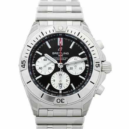  Breitling Chronomat AB0134101B1A1 - Chronomat Automatic Black Dial Stainless Steel Men's Watch </h1> 