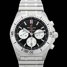Thumbnail von Breitling Chronomat AB0134101B1A1 - Chronomat Automatic Black Dial Stainless Steel Men's Watch </h1>