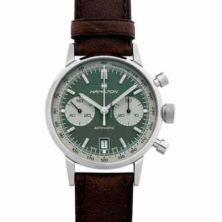  Hamilton Intra-Matic H38416560 - American Classic Automatic Green Dial Stainless Steel Men's Watch </h1> 