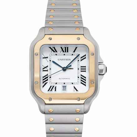  Cartier Santos W2SA0009 - Santos de Cartier Automatic Silver Dial Stainless Steel Men's Watch </h1> 