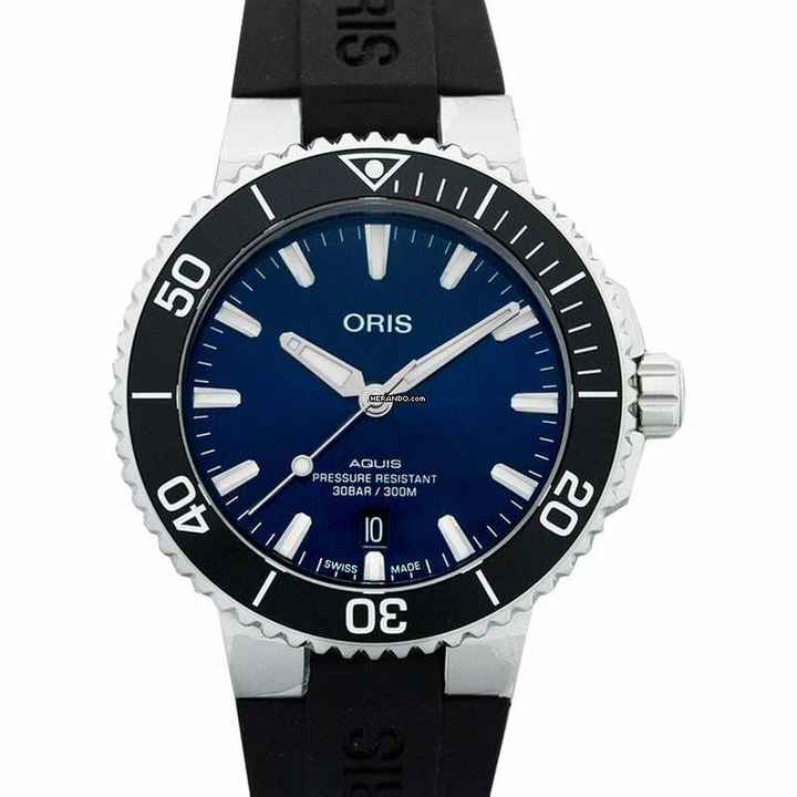  Oris Aquis 01 733 7766 4135-07 4 22 64FC - Aquis Automatic Blue Dial Stainless Steel Men's Watch </h1> 