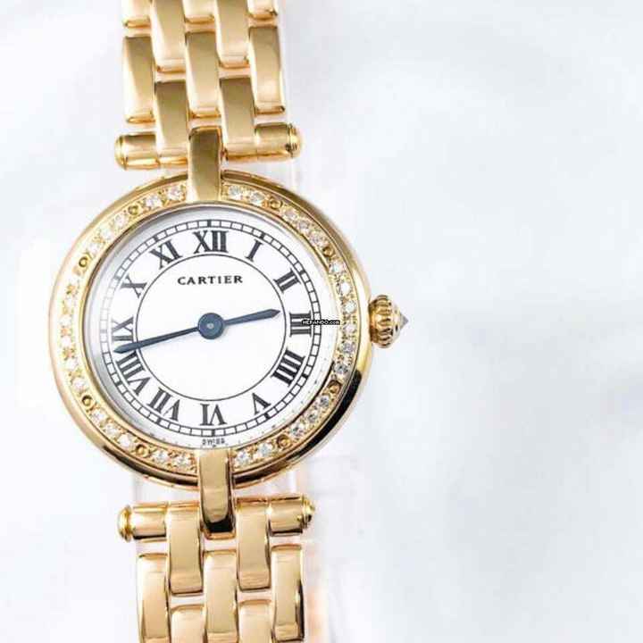  Cartier Panthère VENDOME 24mm 18K Yellow Gold 0.34TCW Diamond Watch </h1> 