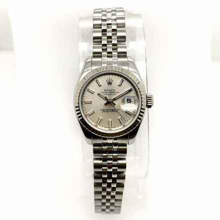 Rolex Datejust 28mm 18K WG & Steel Watch Silver Dial </h1> 