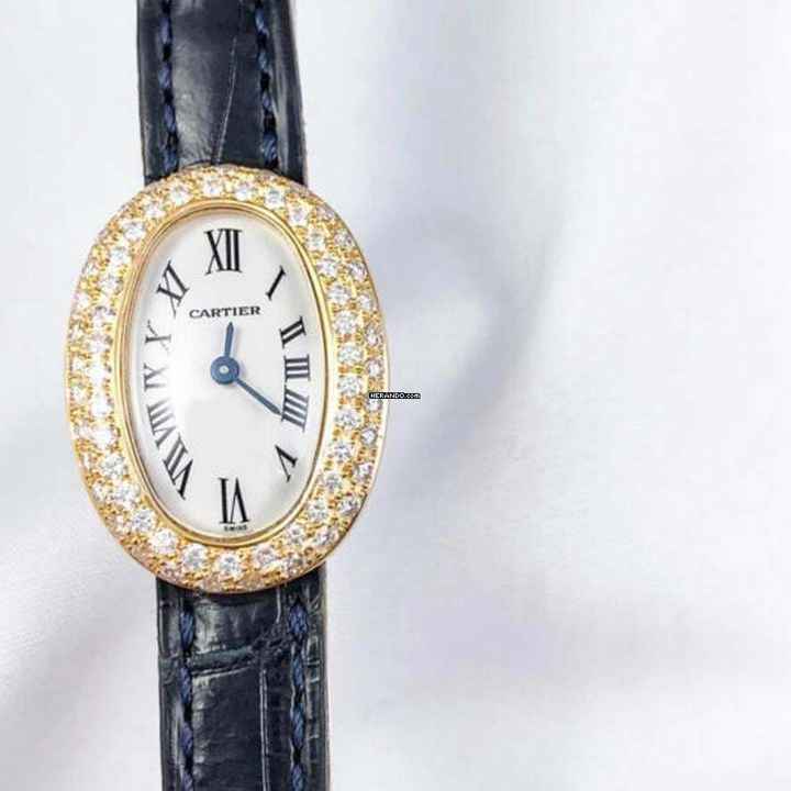  Cartier Baignoire Mini 18K Yellow Gold Watch Diamond Bezel </h1> 