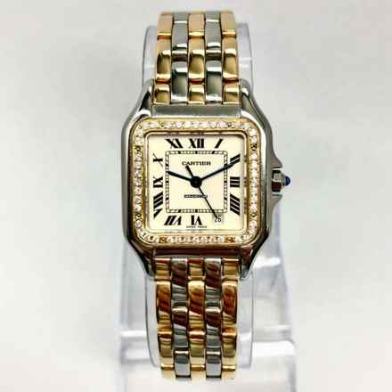 Cartier Panthère 27mm 3 Row Gold 0.43TCW DIAMOND Watch </h1> 