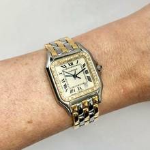 Thumbnail von Cartier Panthère 27mm 3 Row Gold 0.43TCW DIAMOND Watch </h1>