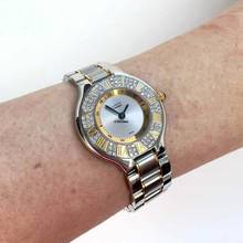 Thumbnail von Cartier 21 Must de Cartier Quartz 28mm 2 Tone 0.40TCW Diamond Watch </h1>