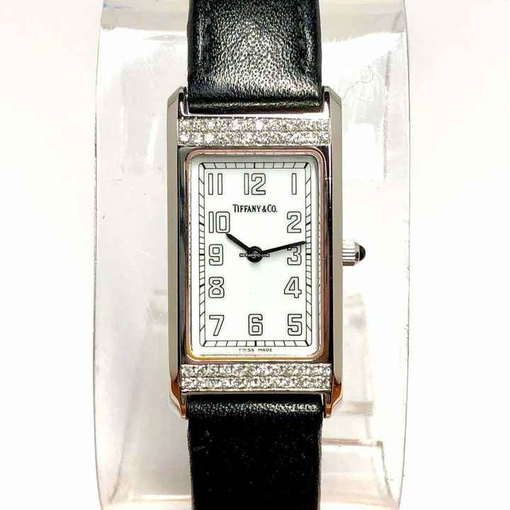  Tiffany Quartz 20mm Steel O.39TCW DIAMOND Watch </h1> 