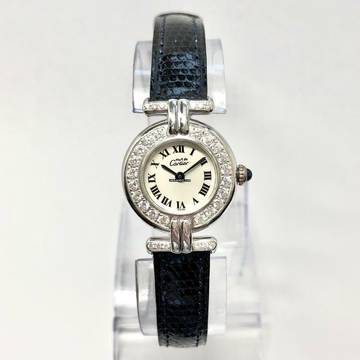  Cartier VERMEIL COLISÈE 925 Silver 0.87TCW Diamond Watch Cartier Band </h1> 