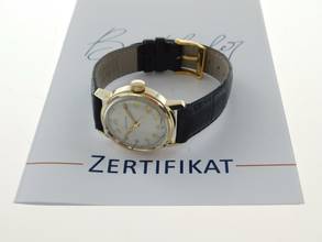 Thumbnail von Longines 10 Karat Gelbgold Armbanduhr Mid Size 29 mm Handaufzug Kaliber 10 L Rarität